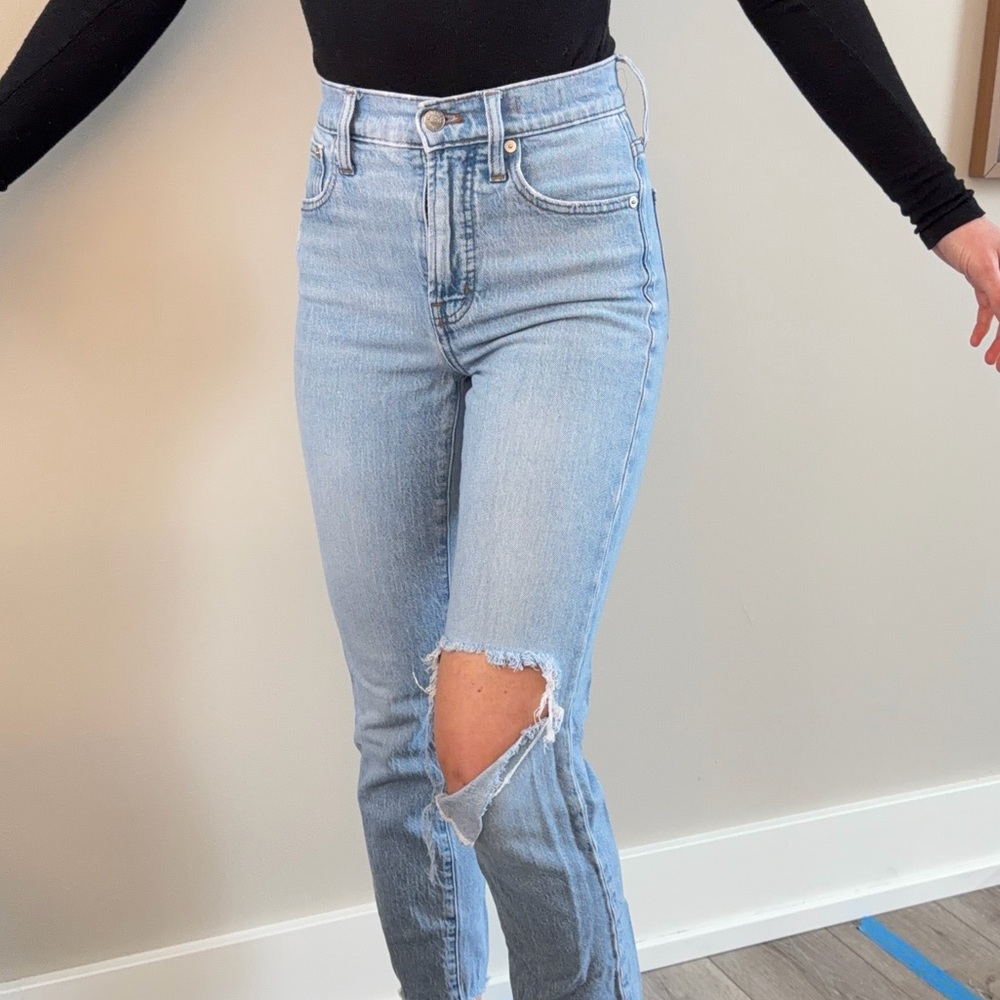 Madewell Light Blue Straight Leg Jeans